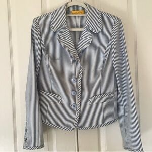 St. John striped blazer jacket Sz 12
